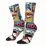 Load image into Gallery viewer, Comic Pop Art Mid-Calf Socks – One Size