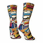 Load image into Gallery viewer, Comic Pop Art Mid-Calf Socks – One Size