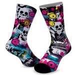 Load image into Gallery viewer, Graffiti Skull Crew Socks – Unisex
