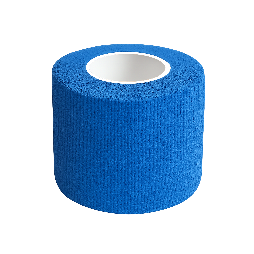 Elastic Self-Adhesive Sports Tape – Blue (2.5 cm / 0.98”)