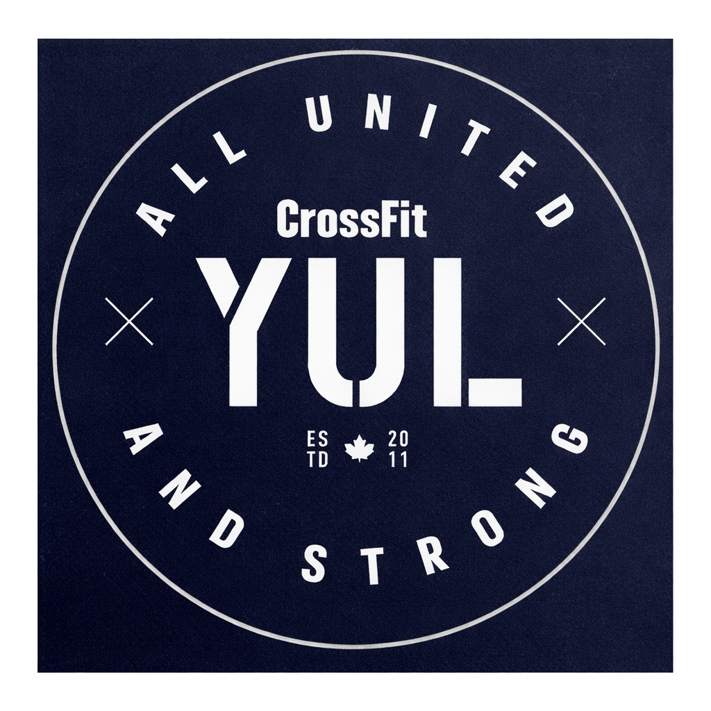 CrossFit YUL "All United and Strong" Premium 3-Inch Circular Sticker