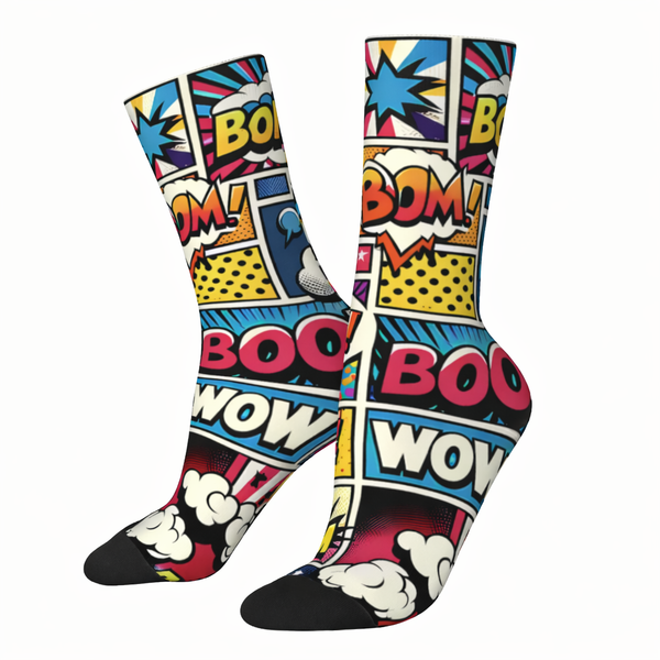 Comic Pop Art Mid-Calf Socks – One Size