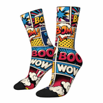 Load image into Gallery viewer, Comic Pop Art Mid-Calf Socks – One Size
